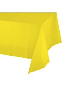 Plastik Tischdecke Neon Gelb