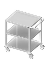 Transportwagen mit drei Böden, 1200x600x850 mm, verschweißt