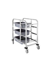 Vogue Abräumwagen Aus Edelstahl, 90X82X44Cm
