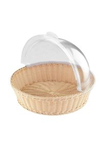 Brotkorb Mit Roll-Top Deckel, Rund