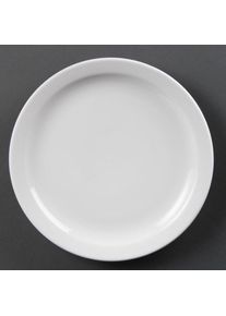 Olympia Whiteware Teller Mit Schmalem Rand 25Cm (12 Stück)
