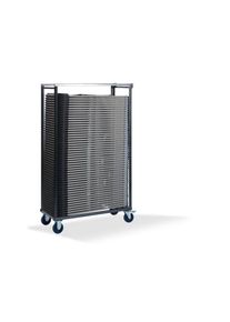Essentials Budget Transportwagen Für Bis Zu 50 Budget Stühle, Hammerschlag, 113X47X180Cm (Bxtxh), T90200