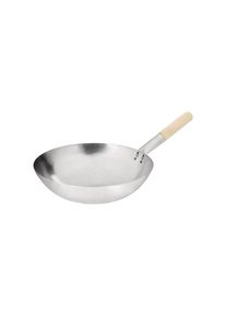 Vogue Stahl Wok Runder Boden 35,5Cm