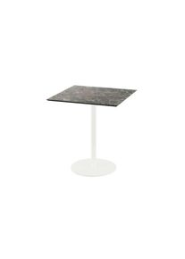 Essentials Urban Terrassentisch Weiß Gestell + Galaxy Marble Hpl 70X70 Cm