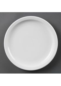 Olympia Whiteware Teller Mit Schmalem Rand 23Cm (12 Stück)