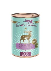 Terra Canis bez obilovin se zvěřinou, bramborami, jablkem a brusinkami 6x400g