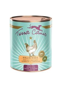 Terra Canis bez obilovin s kuřecím masem, pastinákem, ostružinami a pampeliškou 6 × 800 g