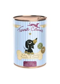 Terra Canis štěně kuře s dýní, heřmánkem & rajčetem 6x400 g
