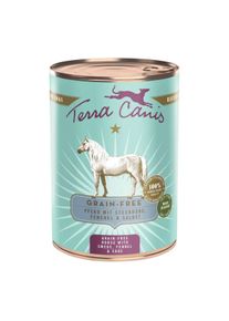 Terra Canis koňské maso bez obilovin s tuřínem, fenyklem a šalvějí 6 × 400 g