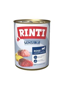 Rinti Sensible koňsk&eacute; maso, kuřec&iacute; j&aacute;tra a brambory 800 g