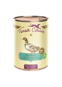 Terra Canis s kachnou, přírodní rýží, červenou řepou, hruškou a sezamem 6 × 400 g
