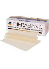 TheraBand Übungsband, 5.50 m x 12.8 cm, extra leicht (beige)