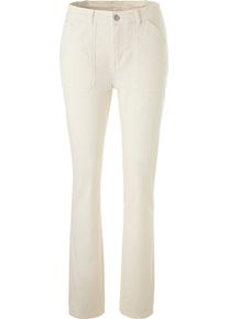 Damske Strečové kalhoty s nakládanými kapsami šampaňská ,velikost 54