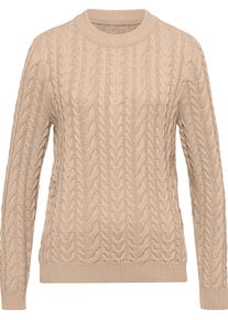 Damske Svetr s dlouh&yacute;m ruk&aacute;vem a cop&aacute;nkov&yacute;m vzorem b&eacute;žov&aacute; ,velikost 38