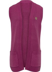 Damske Pleten&aacute; vesta žebrovan&eacute;ho vzhledu vřesov&aacute; ,velikost 56