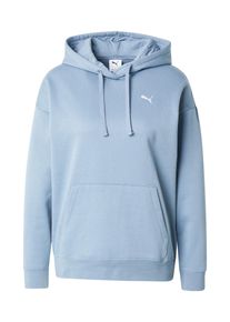 PUMA Ženy Sportovní mikina 'ESS' chladná modrá / bílá S