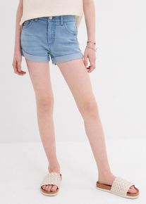 Džínové šortky Mid Waist | Modrá | Vel. 164 | bonprix