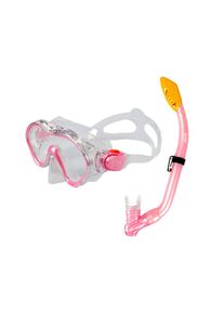 Acra Šnorchlovací set 2 v 1, DĚTSKÝ, RŮŽOVÝ, obsahuje masku a šnorchl