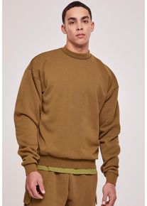 Urban Classics - Acid Washed Crew Summerolive - Svetr - zelená - S - 70% Bavlna, 30% Polyester,Potit se