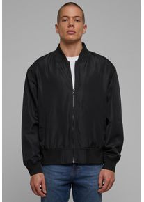Urban Classics - Recycled Bomber Black - Bunda - Černá - L - Skořápka: 100% Polyester; Podšívka: 100% Polyester,Syntetika