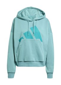 adidas Sportswear Ženy Sportovn&iacute; mikina 'Essentials' tyrkysov&aacute; / m&aacute;tov&aacute; XXXS/XXS