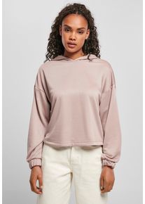Urban Classics - Ladies Oversized Shaped Modal Terry Duskrose - Mikina s kapucí - gid://shopify/Metaobject/122014761197 - XS - 60% bavlna, 40% modal,