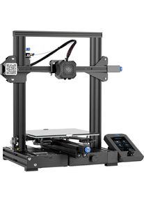 CREALITY Ender-3 V2 3D-Drucker Bausatz Carborundum-Glasplattform Druckfortsetzungsfunktion schwarz