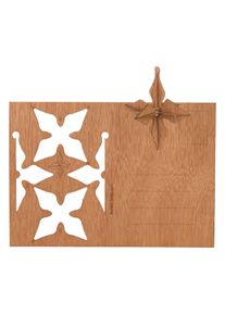 Wooden postcard: 3D star
