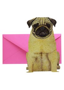 3D card: Pug