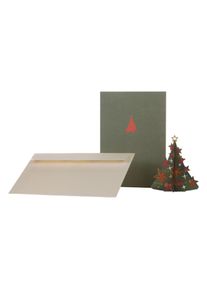 DIY wooden card: Christmas tree