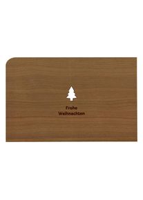 Wooden map: Merry Christmas - Christmas tree