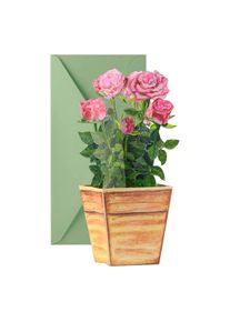 3D card: Roses