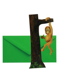 3D card: Orangutan