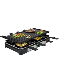 Tristar RA-2746 Raclette Grillplatte 8 Pfännchen 1400 Watt schwarz