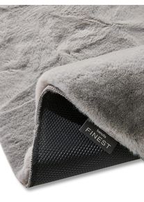 benuta Finest Kulat&yacute; shaggy koberec Fine &Scaron;ed&aacute; &oslash; 160 cm Uni