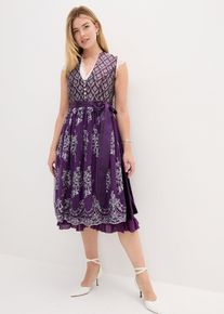 Kroj Dirndl s žak&aacute;rem a v&yacute;&scaron;ivkou (2d&iacute;ln&aacute; souprava) | Fialov&aacute; | Vel. 38 | samet| bonprix