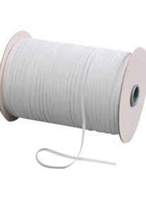 Plochá gumička 6 mm bílá | 130 m, Plast|Kaučuk