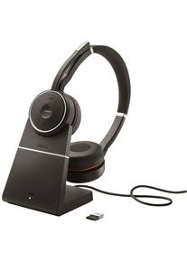 Jabra Evolve 75 Second Edition On Ear Headset MS Teams Telefon Funk Bluetooth kabelgebunden Stereo schwarz