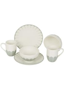 Villeroy & Boch Villeroy & Boch Fleur Vert Frühstücks-Set für 2 Personen / 6 Teile