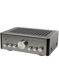 Renkforce E-SA9 Stereo-Verstärker Mini-Verstärker 2x12W silber dunkelbraun