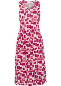 Damske Letní šaty šampaňská-pink-potisk ,velikost 56/58