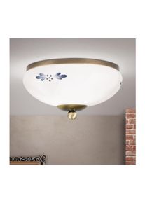 Orion Orion DL 7-672 - Stropní svítidlo LANDHAUS 1xE27/60W/230V pr. 21 cm bronz/bílá