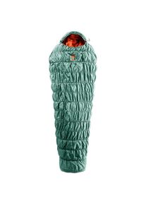 Deuter Exosphere +4° Synthetic sleeping bag (205 x 68-85 x 43-54 cm - Regular, sage / paprika)
