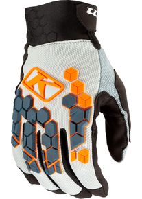 Klim Dakar, gloves , color: Petrol/Light Grey/Orange/Black , size: S