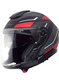 Schuberth J2 Sigma, modular helmet , color: Matt Black/Grey/Red , size: L (59)