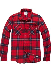 Vintage Industries Sem, shirt , color: Red/Black , size: L