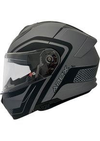 Apex MI100 Porto, flip up helmet , color: Grey/Black , size: S