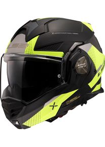 LS2 FF901 Advant X Oblivion, modular helmet , color: Matt Black/Grey/Neon-Yellow , size: 3XL