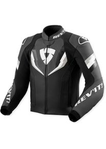 Revit Quantum 3, leather jacket , color: Black/Grey/White , size: 46