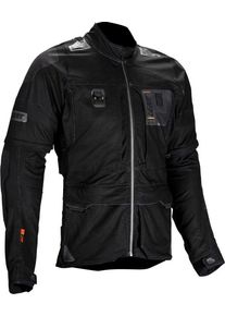 Leatt Adventure Rally 5.5, textile jacket , color: Black , size: XXL